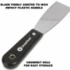 Great Neck Stiff Blade Putty Knife - 1.25" Blade - Black Plastic Handle - Durable