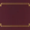 Great Papers! Certificate Cover Linen, Burgundy with Gold Foil, 12" x 9.375"(folded), Die-Cuts for 8.5" x 11" Documents , 3 Covers