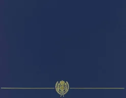 Great Papers! Certificate Cover Classic, Navy with Gold Foil, 12 " x 9.375"(folded) with Die-Cuts for 8.5" x 11" Documents, 50 Covers