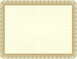 Great Papers! Certificate Value, Gold, 8.5" x 11", Printer Compatible, 100 sheets
