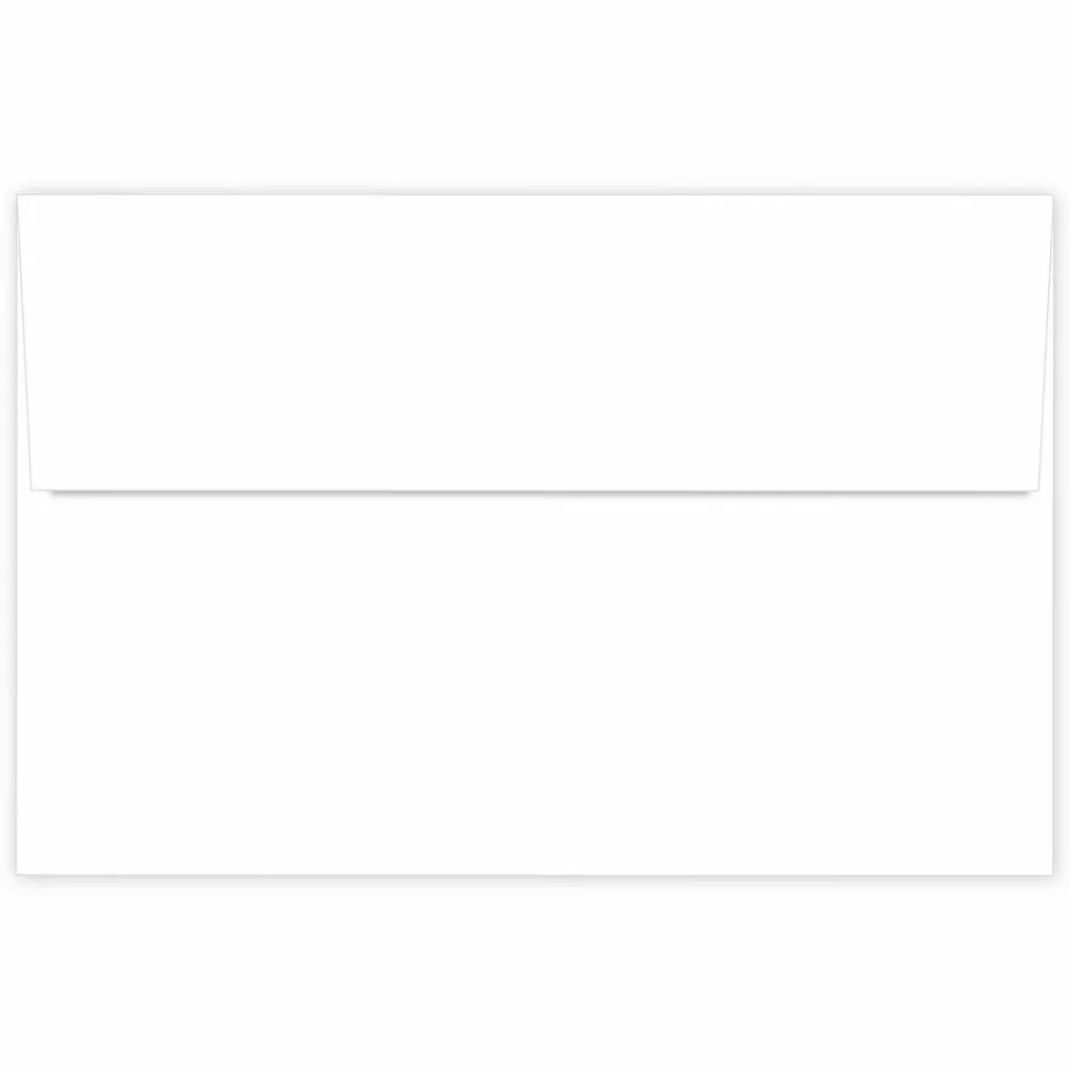 Great Papers! Envelope, Solid, A9 (5.75" x 8.75"), Gummed Adhesive, White, Printer Compatible, 40 count