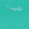 Great Papers! Greeting Card, Confetti Congrats with Silver Foil Congrats, 6.75" x 4.75", Kraft Envelopes, 3 cards/3 envelopes