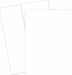 Great Papers! Invitation Flat Card, White, 5.5" x 7.75", Printer Compatible, 100 Flat Cards/100 Envelopes