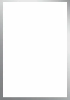Great Papers! Invitation Flat Card, Metallic Silver Border, 5.5" x 7.75", Printer Compatible, 20 Flat Cards/20 White Envelopes