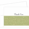Great Papers! Note Card and White Envelopes, Thank You, Sage Swirl, 4.875" x 3.375"(folded), 50 count