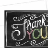Great Papers! Note Card and White Envelopes, Thank You, Chalkboard, 4.875" x 3.375"(folded), 24 count