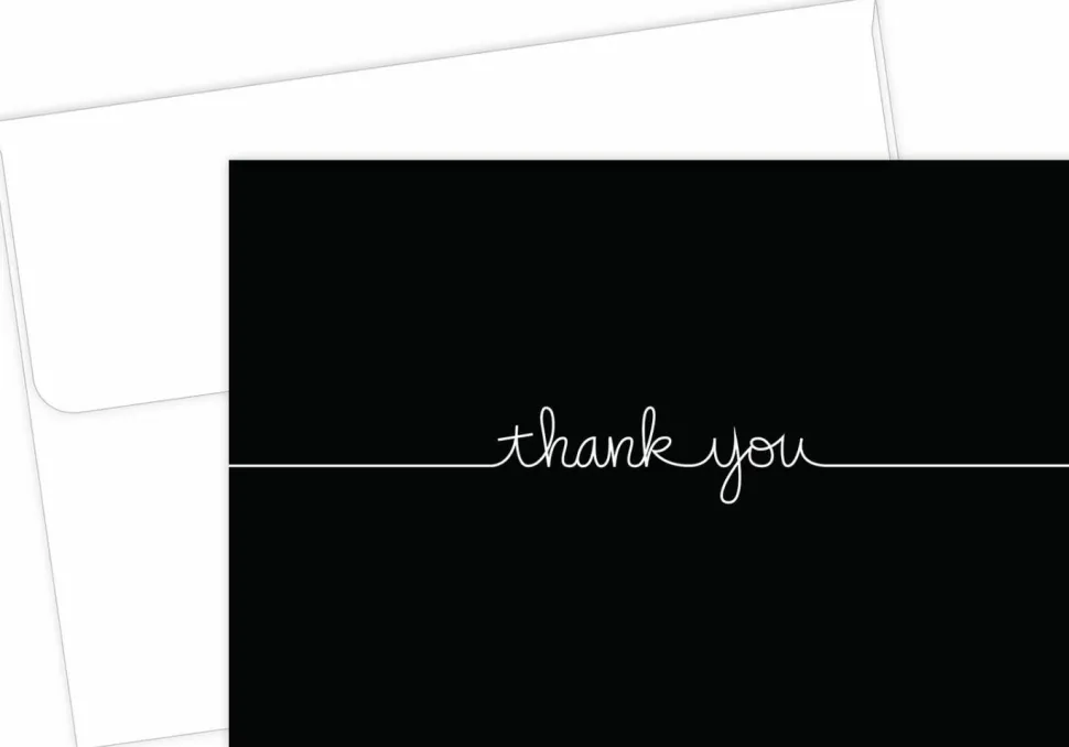 Great Papers! Note Card and White Envelopes, Thank You, Grace, 4.875" x 3.375"(folded), 50 count