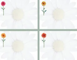 Great Papers! Postcards, 4-Up, Daisies, 8.5" x 11" sheet/4.25" x 5.5" postcard, 10 sheets/40 postcards, Printer Compatible
