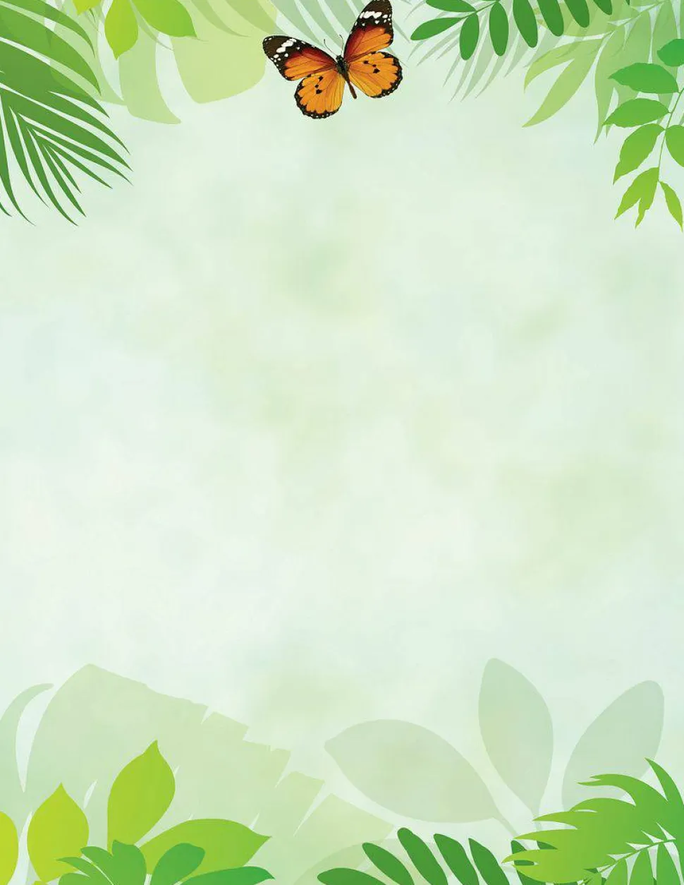 Great Papers! Stationery Letterhead, Flutter Butterfly, 8.5" x 11", Printer Compatible, 80 sheets