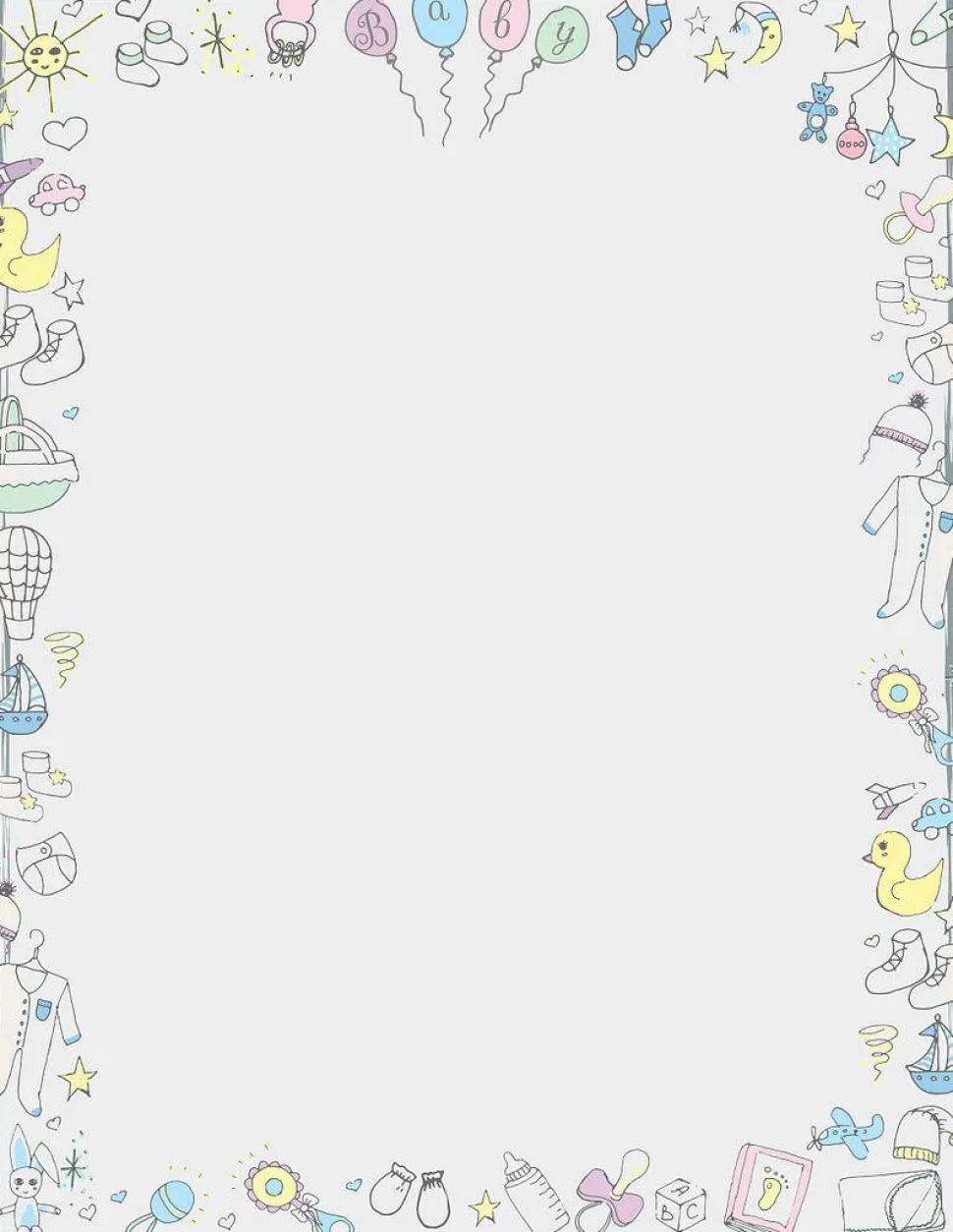 Great Papers! Stationery Letterhead, Baby Time, 8.5" x 11", Printer Compatible, 80 sheets