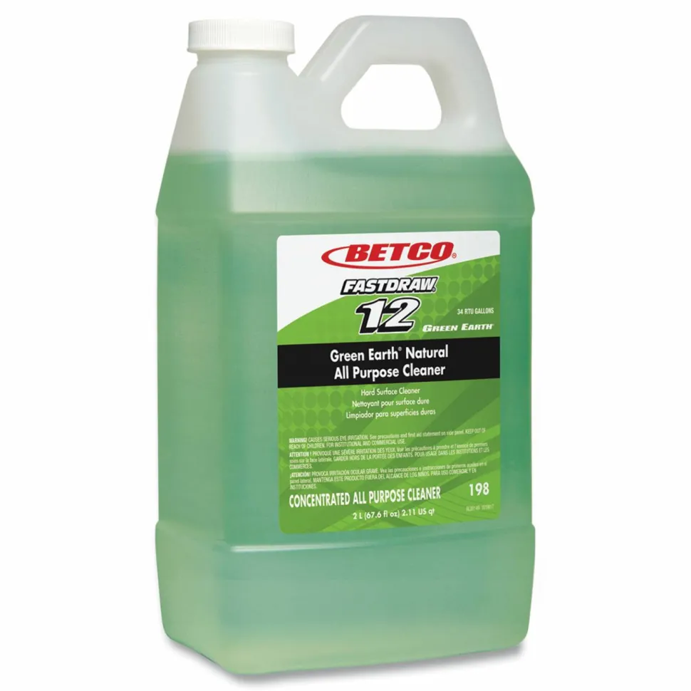 Green Earth FASTDRAW Natural Degreaser - Concentrate Liquid - 67.6 fl oz (2.1 quart) - Clean Scent - 1 Each - Green