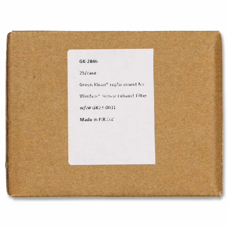 Green Klean GK-2846 Replacement Exhaust Filter, 25/Carton