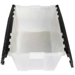 Greenmade Flip-Top Lid Tote, 12 Gallons, Black/Frost
