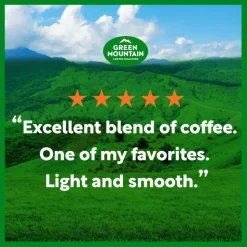 Green Mountain Coffee Breakfast Blend Decaf Coffee K-Cups, Light Roast, 96/Carton