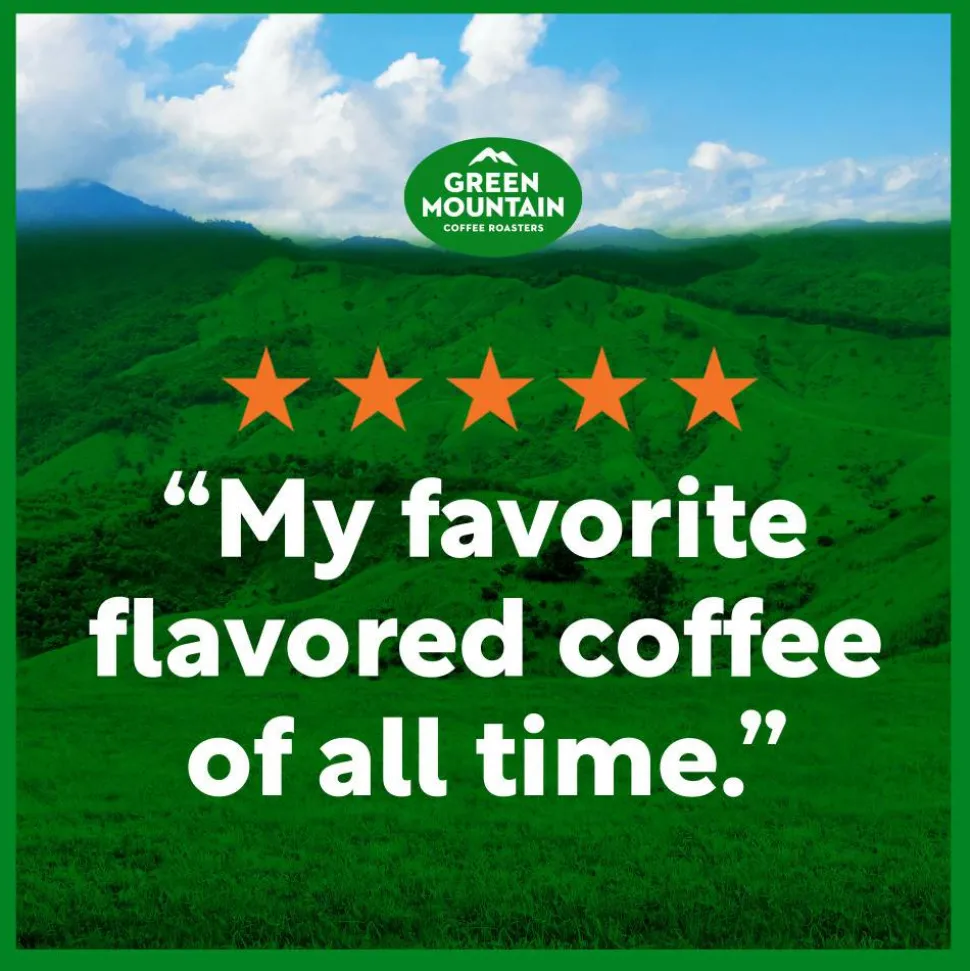 Green Mountain Coffee Caramel Vanilla Cream Coffee K-Cup Pods, Light Roast, Box Of 48 Pods