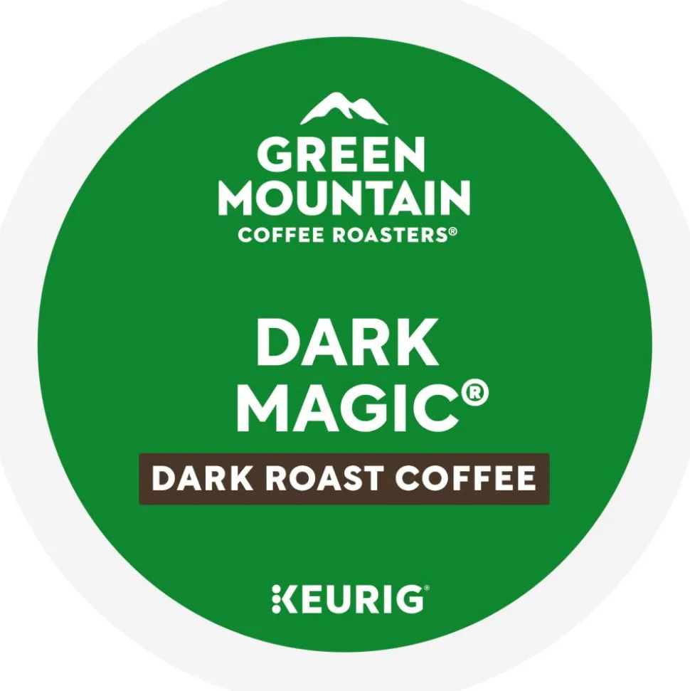 Green Mountain Coffee Dark Magic Extra-Bold Coffee K-Cup Pods, Dark Roast, Classic, Box Of 48 Pods
