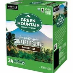 Green Mountain Coffee Fair Trade Organic Sumatran Extra Bold Coffee K-Cups, 24/Box