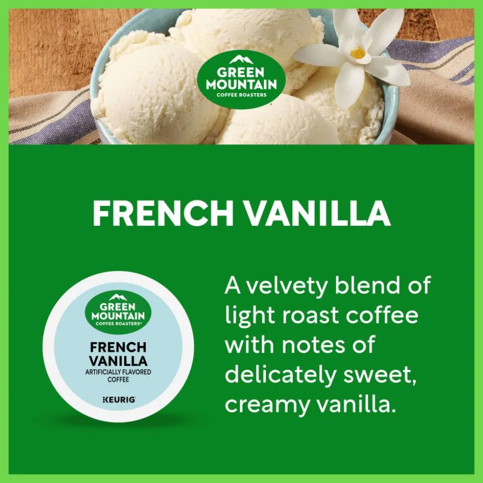 Green Mountain Coffee K-Cups, French Vanilla, Light Roast, 24 K-Cups