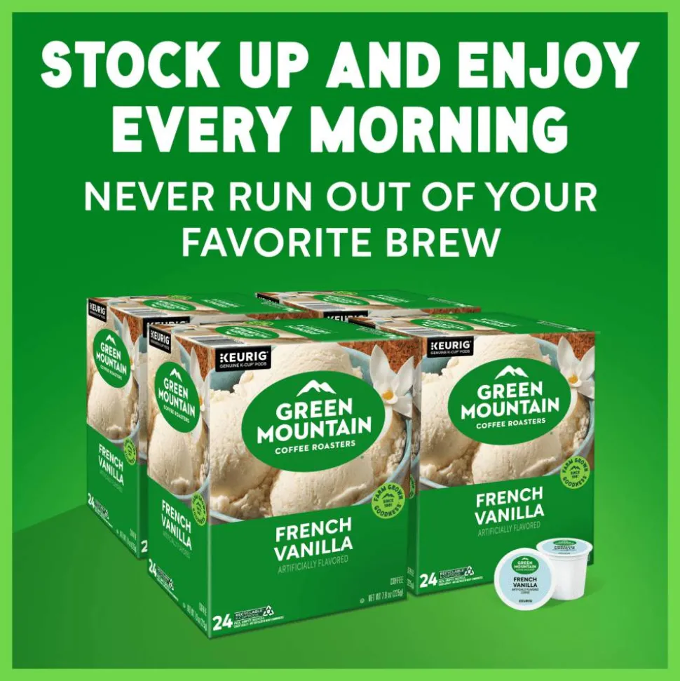 Green Mountain Coffee K-Cups, French Vanilla, Light Roast, 96 K-Cups