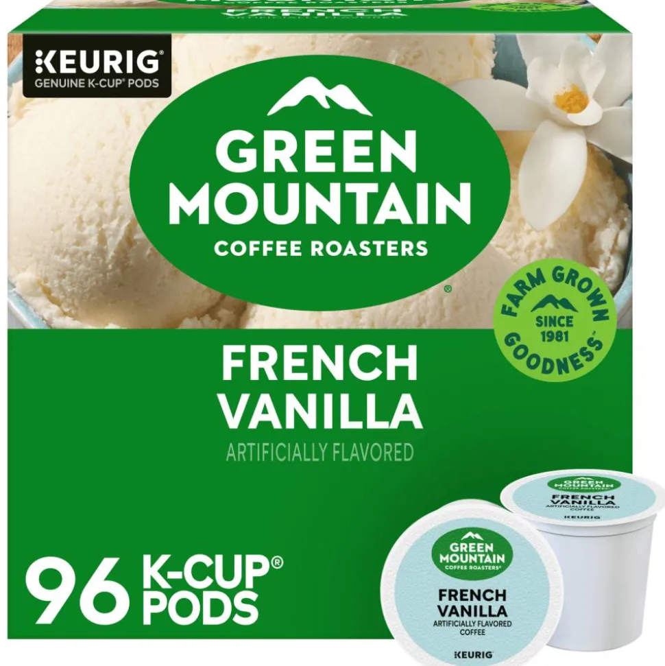 Green Mountain Coffee K-Cups, French Vanilla, Light Roast, 96 K-Cups