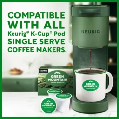 Green Mountain Coffee Roasters Dark Magic Decaf Keurig Single-Serve K-Cup Pods, Dark Roast, 24 Pods Per Pack, Case Of 4 Packs