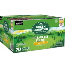 Green Mountain Coffee Roasters Keurig Single-Serve K-Cup Pods, Breakfast Blend, Light Roast, Pack Of 70 Pods