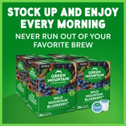 Green Mountain Coffee Roasters Wild Mountain Blueberry Keurig Single-Serve K-Cup Pods, Light Roast, 96 Count (4 Packs of 24)