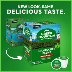 Green Mountain Coffee Roasters Nantucket Blend Keurig Single-Serve K-Cup Pods, Medium Roast, 96 Count, 4 Boxes of 24