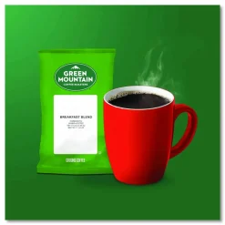 Green Mountain Ground Coffee Fraction Packs, Breakfast Blend, Light Roast, 2.2 oz, 100 Fraction Packs