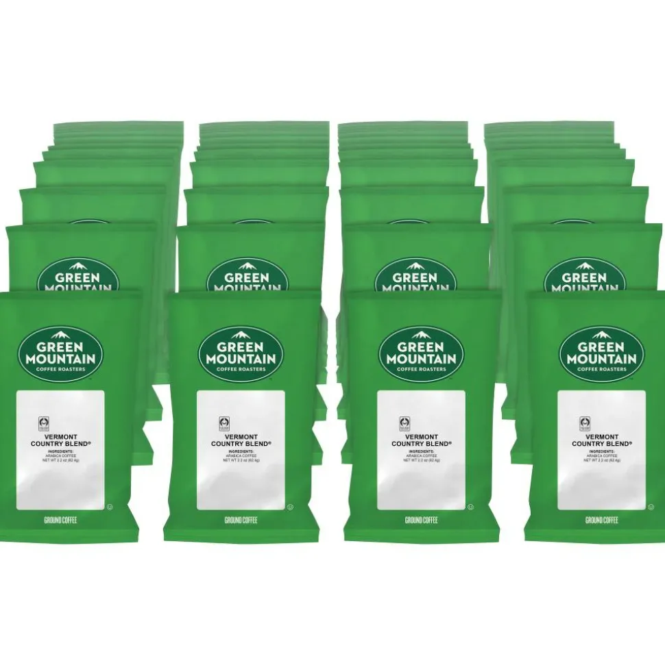 Green Mountain Ground Coffee Fraction Packs, Vermont Country Blend, Medium Roast, 2.2 oz, 100 Fraction Packs