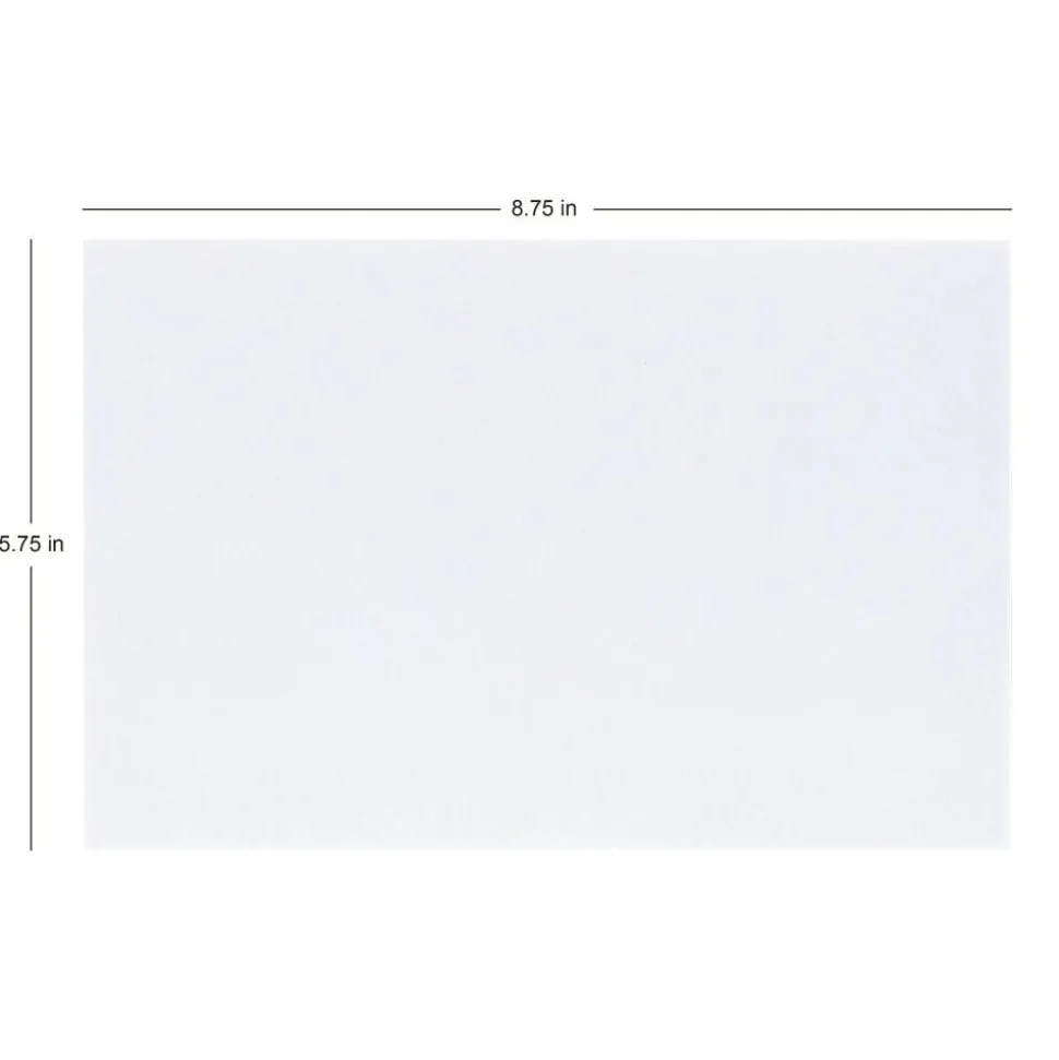 Greeting Card Envelopes, A9, 5-3/4" x 8-3/4", Clean Seal, White, Box Of 100