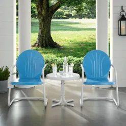Griffith 3Pc Outdoor Metal Armchair Set