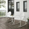Griffith 3Pc Outdoor Metal Rocking Chair Set