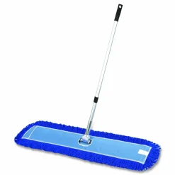 Gritt Commercial All-In-One Microfiber Dust Mop Set with Telescopic Handle, 48 x 5, Blue Microfiber Head, 40