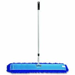 Gritt Commercial All-In-One Microfiber Dust Mop Set with Telescopic Handle, 60 x 5, Blue Microfiber Head, 40