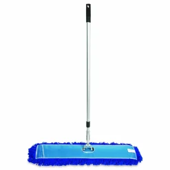 Gritt Commercial All-In-One Microfiber Dust Mop Set with Telescopic Handle, 36 x 5, Blue Microfiber Head, 40