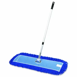 Gritt Commercial All-In-One Microfiber Dust Mop Set with Telescopic Handle, 36 x 5, Blue Microfiber Head, 40