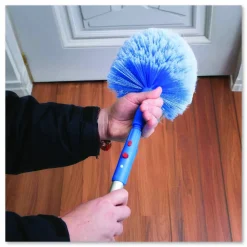 Gritt Commercial Cobweb/Corner Duster Brush with Telescopic Pole, 3 ft to 6 ft Handle, 3/Kit