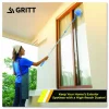 Gritt Commercial Cobweb/Corner Duster Brush with Telescopic Pole, 3 ft to 6 ft Handle, 2/Kit
