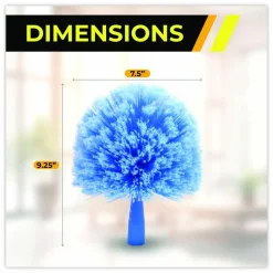 Gritt Commercial Cobweb/Corner Duster Brush, 8" Length