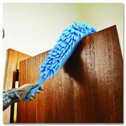 Gritt Commercial Flexible Wand Duster with Microfiber and Chenille Sleeve, 22