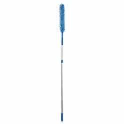 Gritt Commercial Flexible Wand Duster with Microfiber and Chenille Sleeve and 6 ft Telescopic Pole, 2/Kit