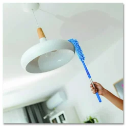 Gritt Commercial Flexible Wand Duster with Microfiber and Chenille Sleeve and 20" Pole, 2/Kit