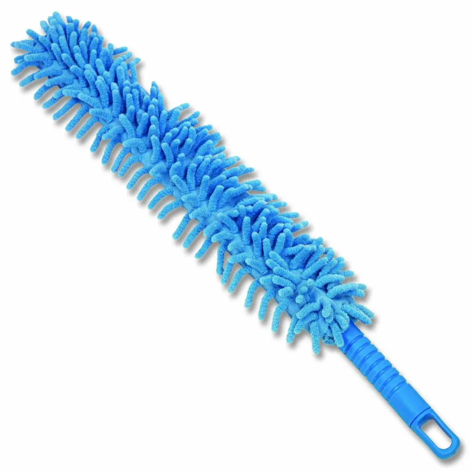 Gritt Commercial Flexible Wand Duster with Microfiber and Chenille Sleeve, 22" Length