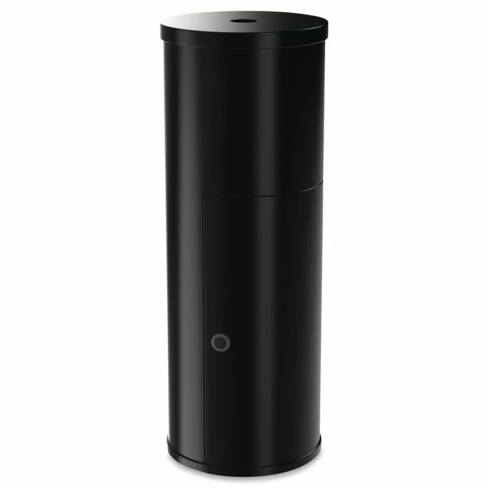 Gritt Commercial Floor Stand Wet Wipe Dispenser Station with 7 Gallon Built-In Trash Can, 13.1 x 13.1 x 36, Black