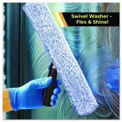 Gritt Commercial Heavy-Duty Swivel Window Washer, 18" Wide Blade, 2/Pack
