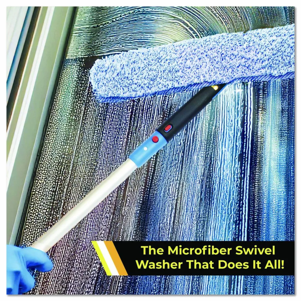 Gritt Commercial Heavy-Duty Swivel Window Washer, 18" Wide Blade, 2/Pack