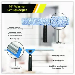 Gritt Commercial Pro Window Cleaning Kit with 14