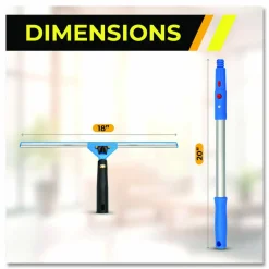 Gritt Commercial Pro Window Washing Kit with Squeegee, Washer and 20