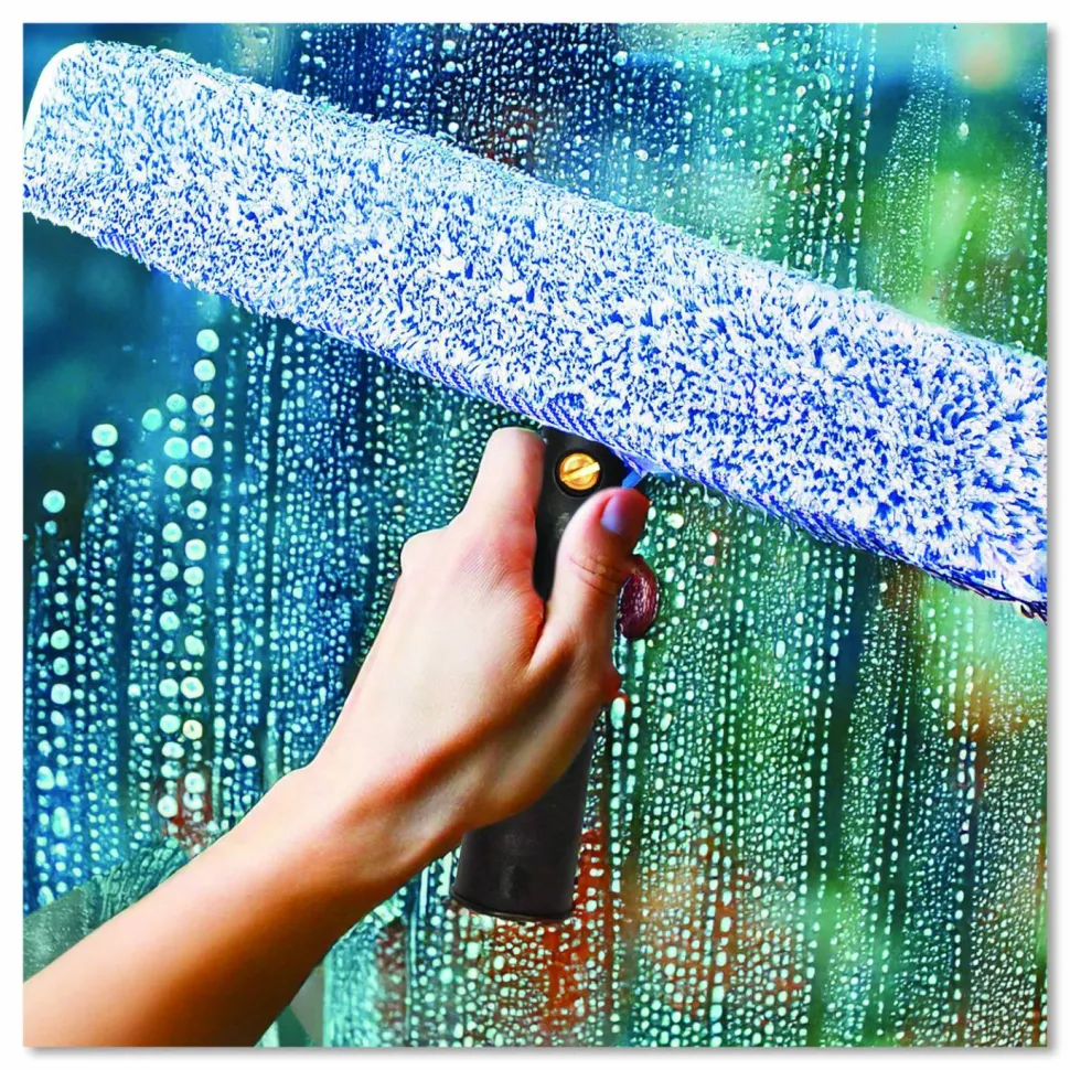 Gritt Commercial Pro Window Washing Kit with Squeegee, Washer and 20" Pole, 18" Wide Blade